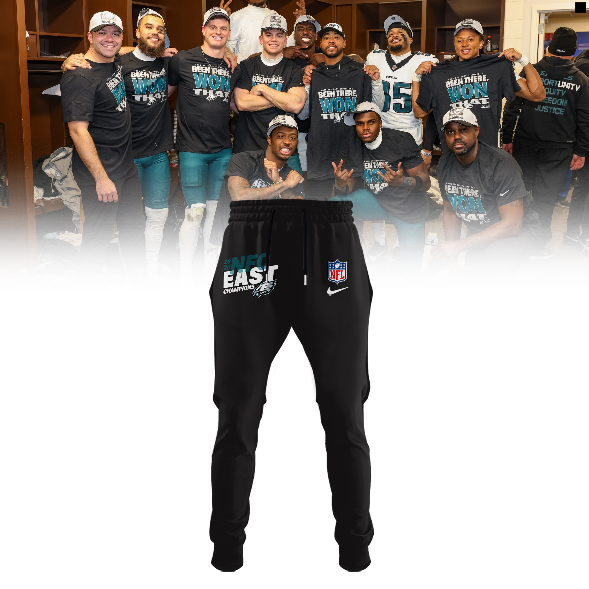 Philadelphia Eagles 2025 NFC East Division Champions Combo Philadelphia Eagles 2025 NFC East Division Champions Combo