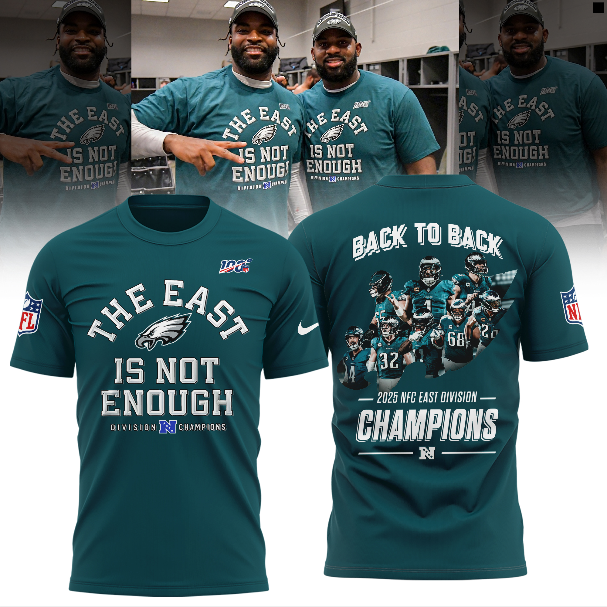 Philadelphia Eagles 2025 NFC East Division Champions Combo Philadelphia Eagles 2025 NFC East Division Champions Combo