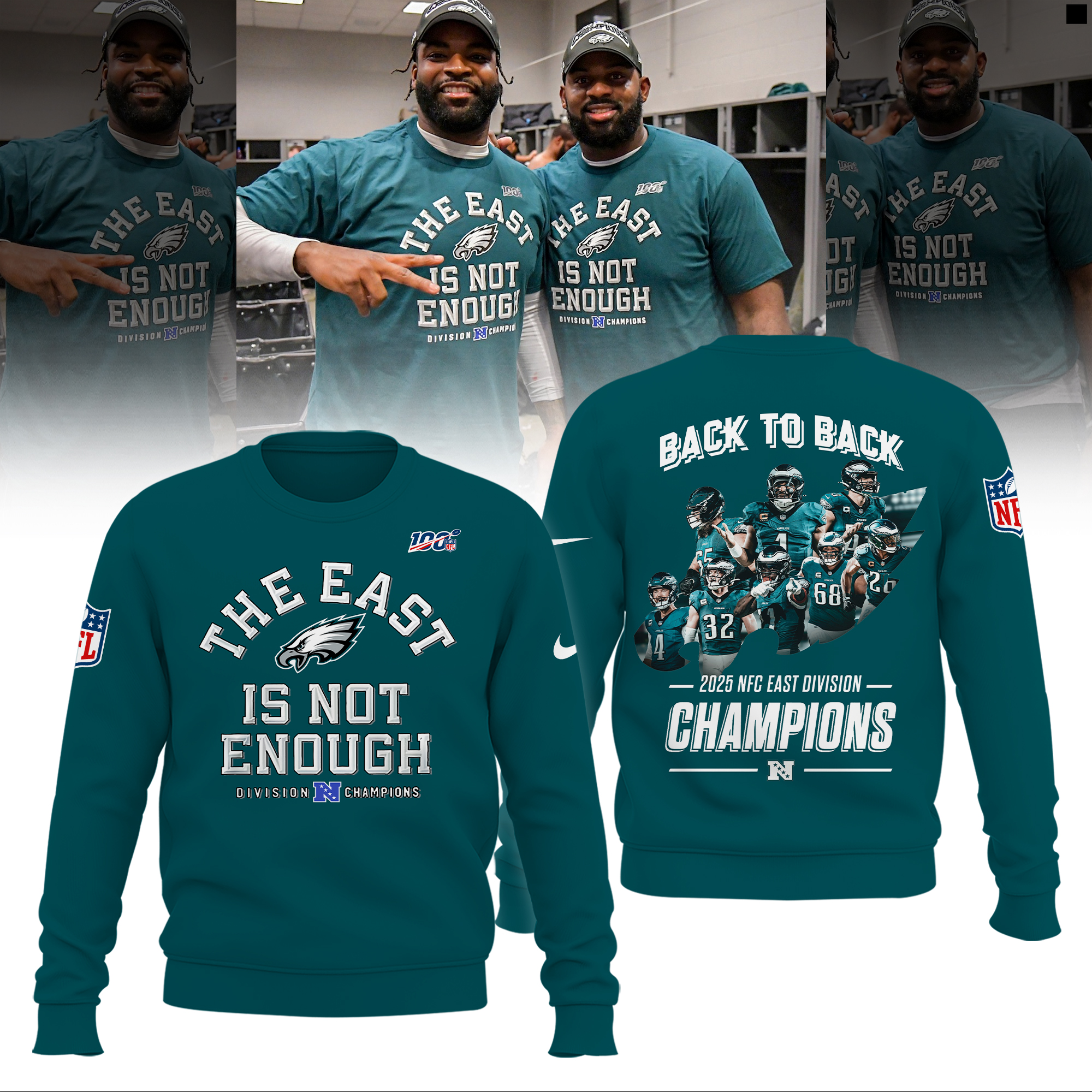 Philadelphia Eagles 2025 NFC East Division Champions Combo Philadelphia Eagles 2025 NFC East Division Champions Combo