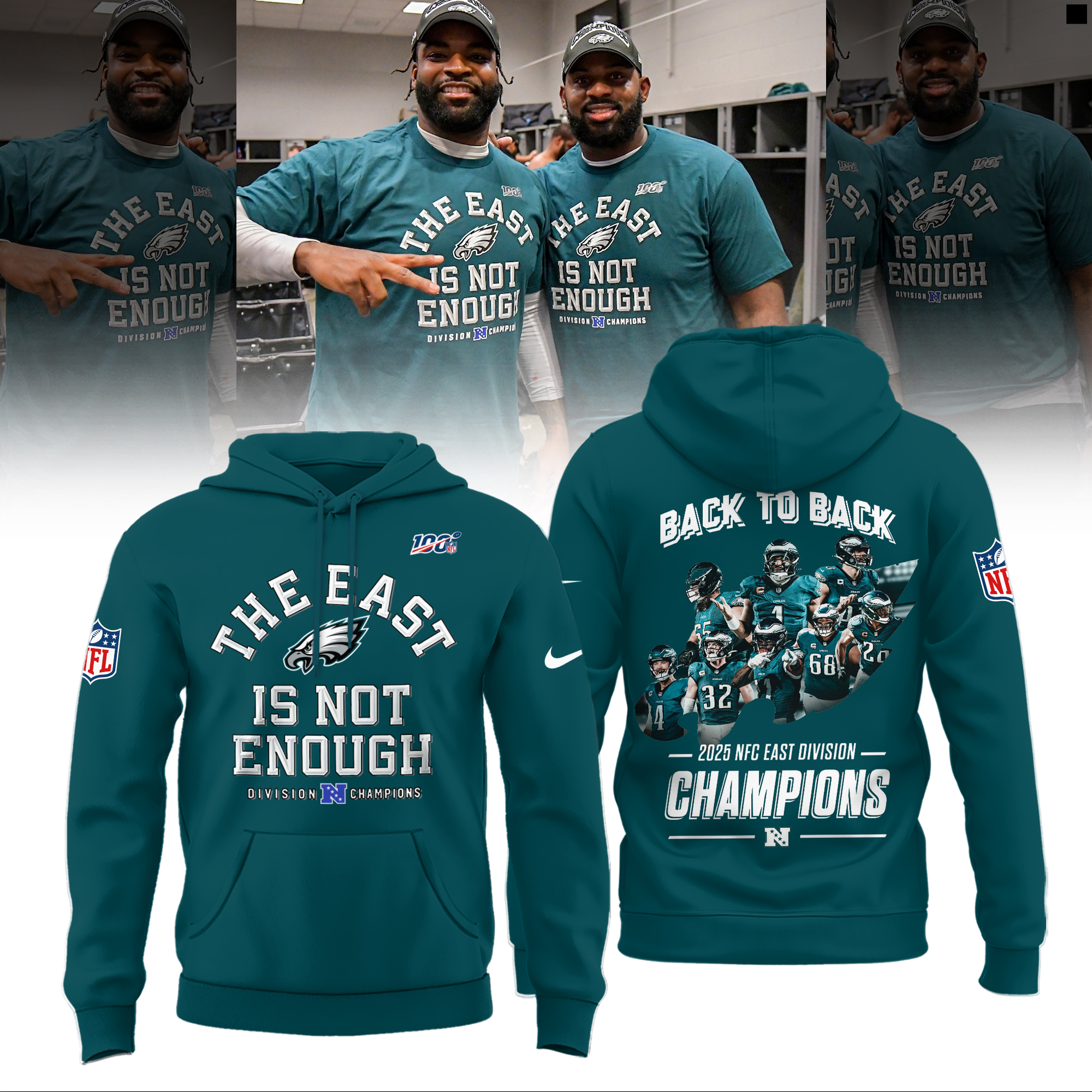 Philadelphia Eagles 2025 NFC East Division Champions Combo Philadelphia Eagles 2025 NFC East Division Champions Combo