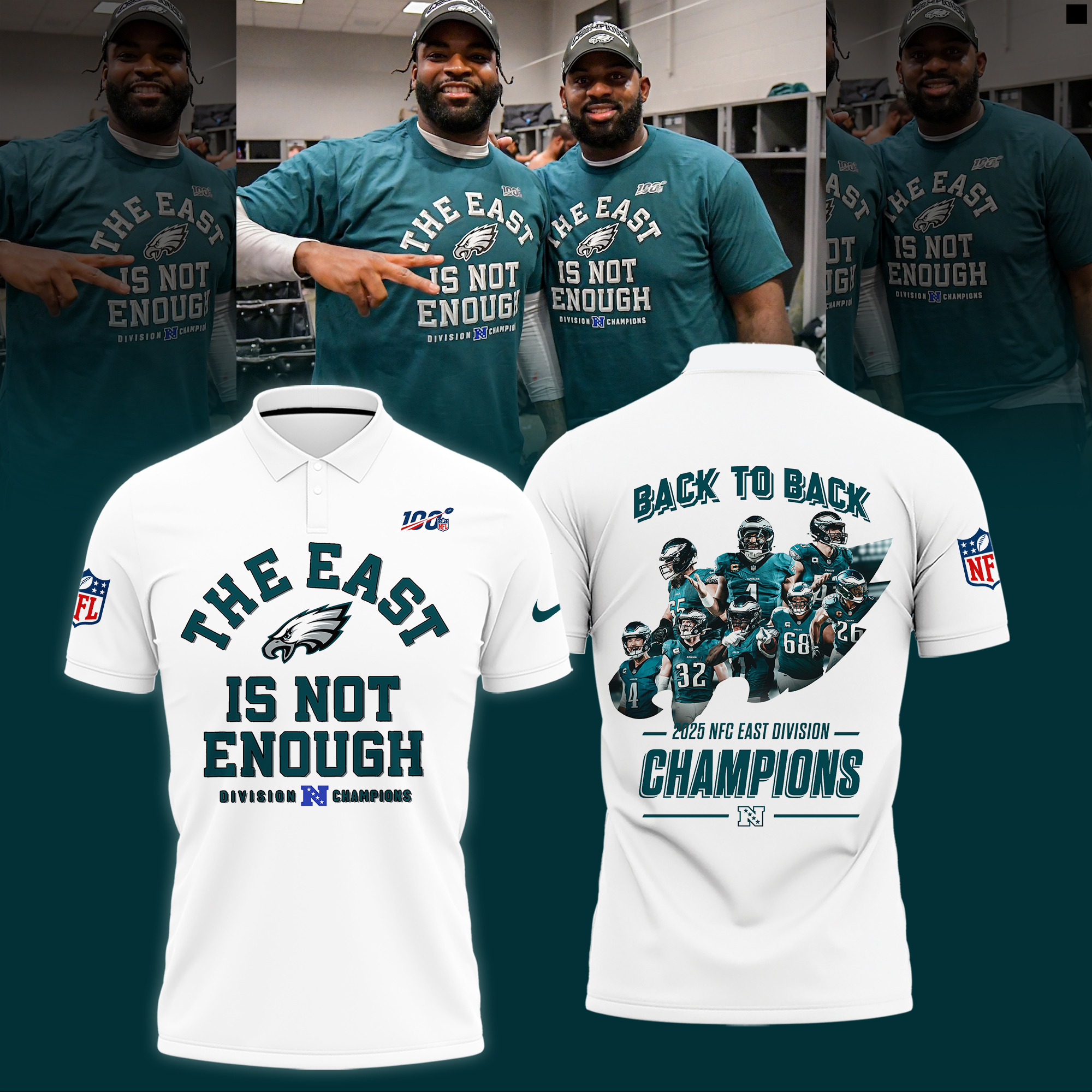 Philadelphia Eagles 2025 NFC East Division Champions Combo Philadelphia Eagles 2025 NFC East Division Champions Combo