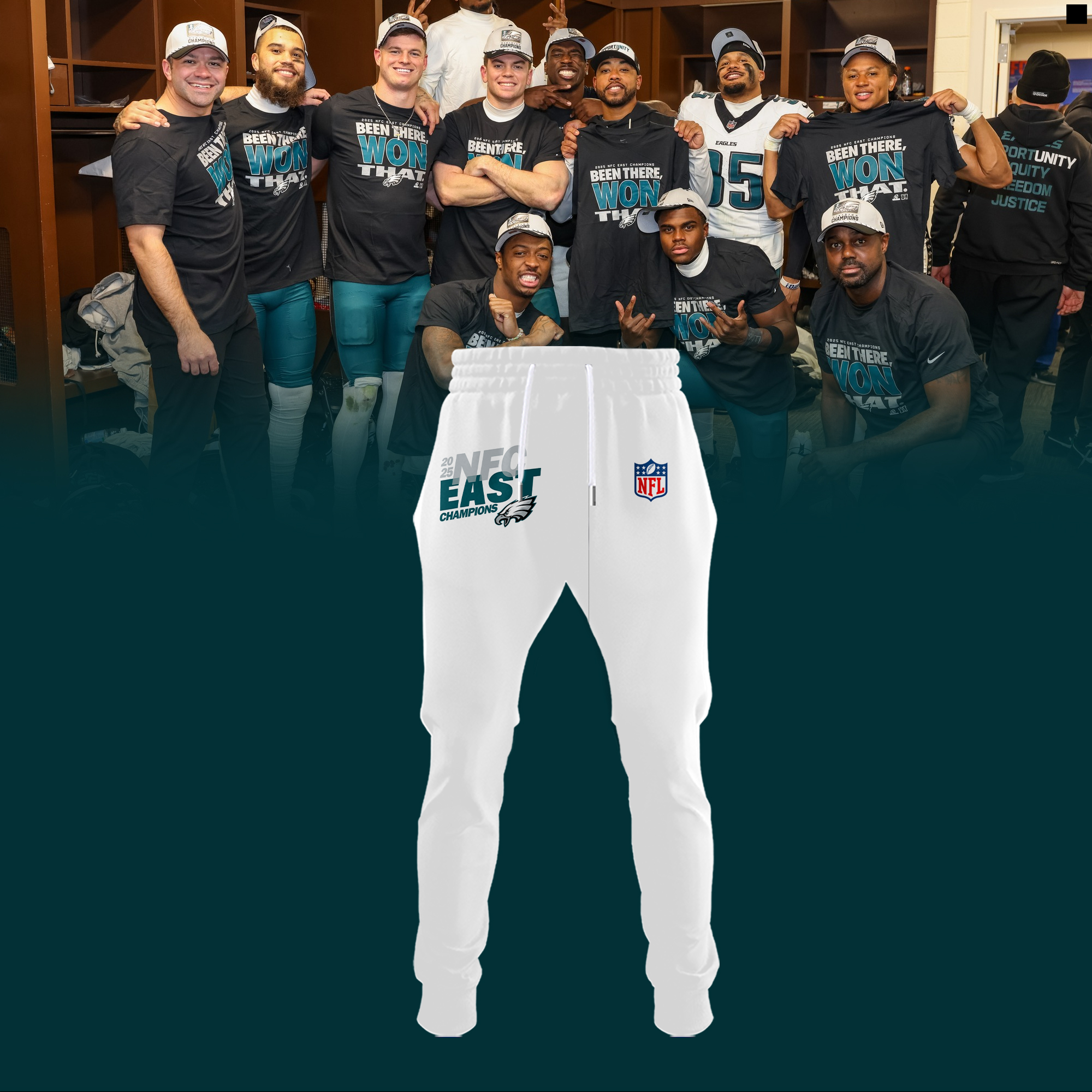 Philadelphia Eagles 2025 NFC East Division Champions Combo Philadelphia Eagles 2025 NFC East Division Champions Combo