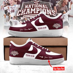 Texas A&M Aggies 2025 NCAA Women’s Volleyball National Champions AF1 Sneakers