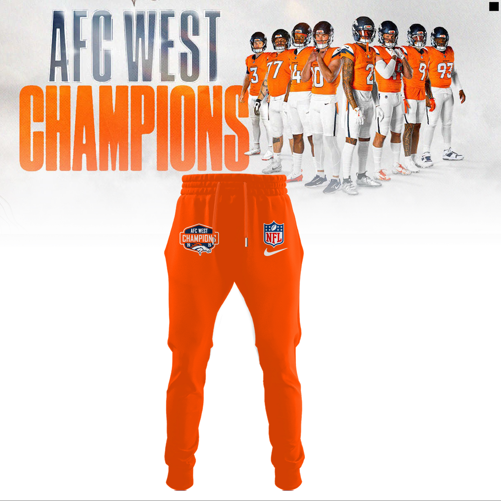 Denver Broncos 2025 AFC West Division Champions Combo Denver Broncos 2025 AFC West Division Champions Combo