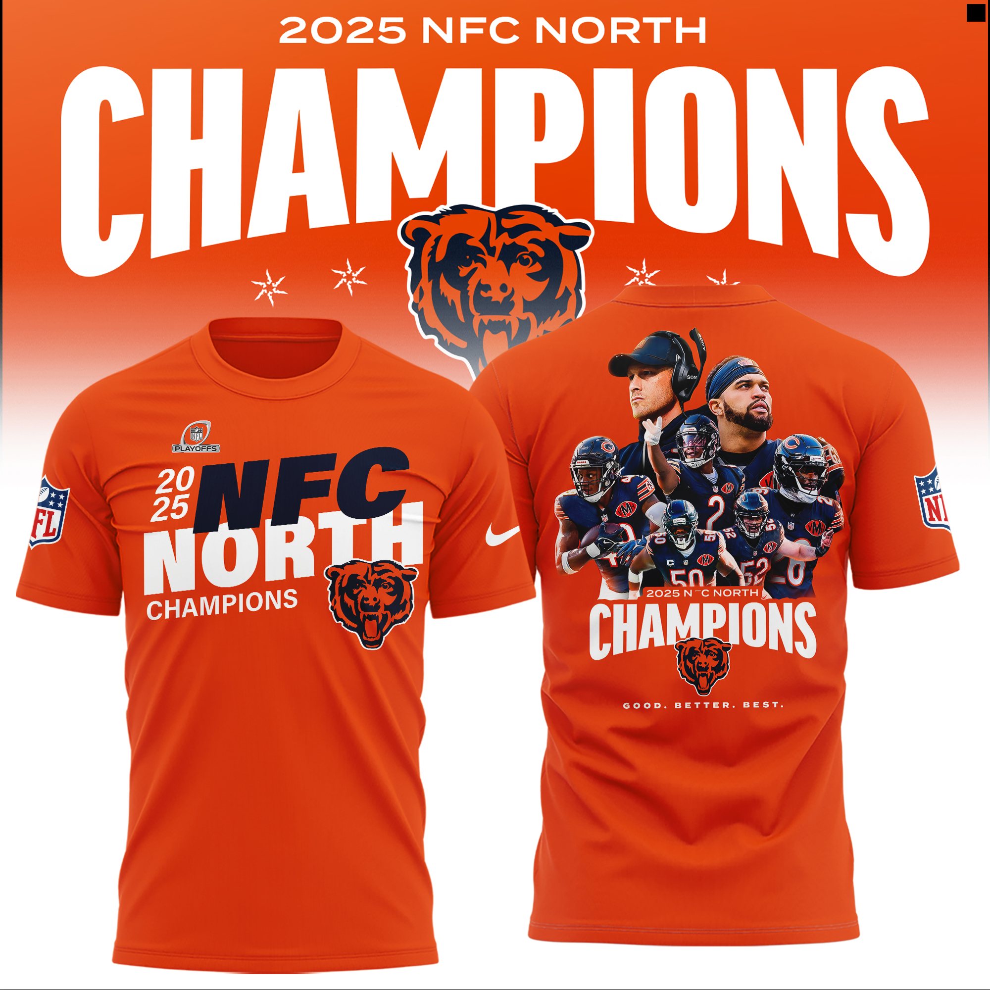 Chicago Bears 2025 NFC North Division Champions Combo Chicago Bears 2025 NFC North Division Champions Combo