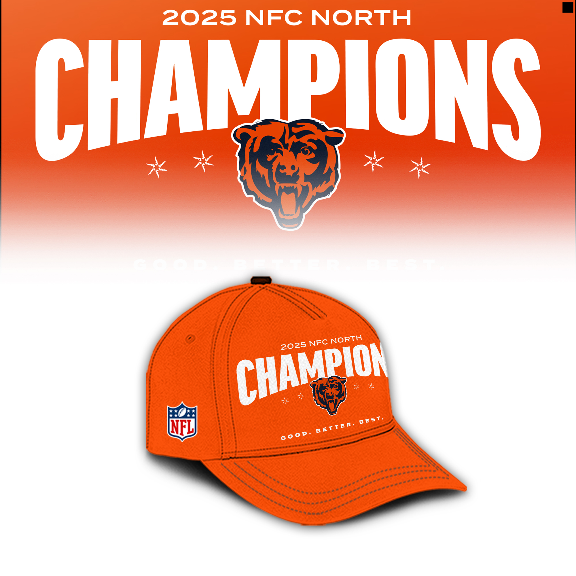 Chicago Bears 2025 NFC North Division Champions Combo Chicago Bears 2025 NFC North Division Champions Combo