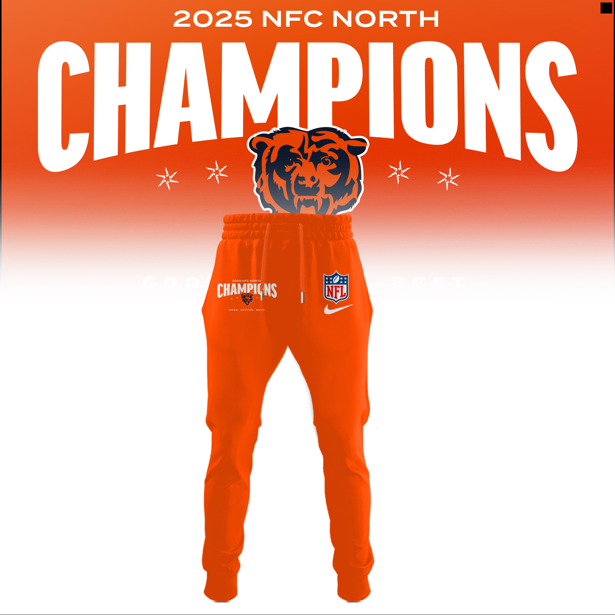 Chicago Bears 2025 NFC North Division Champions Combo Chicago Bears 2025 NFC North Division Champions Combo