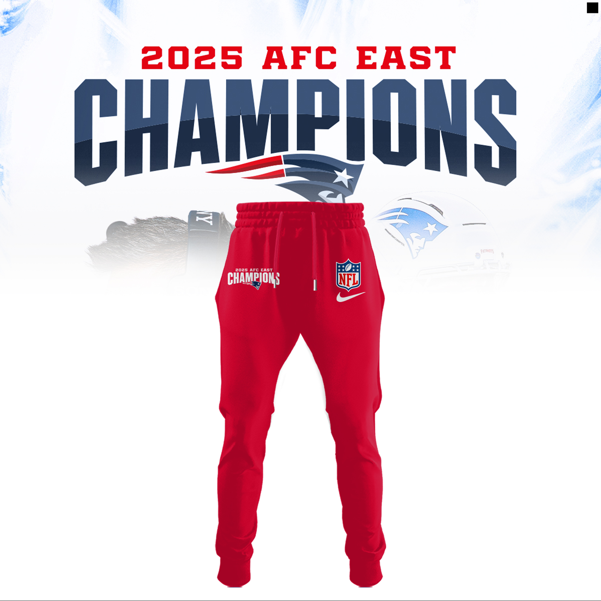 New England Patriots 2025 AFC East Division Champions Combo New England Patriots 2025 AFC East Division Champions Combo
