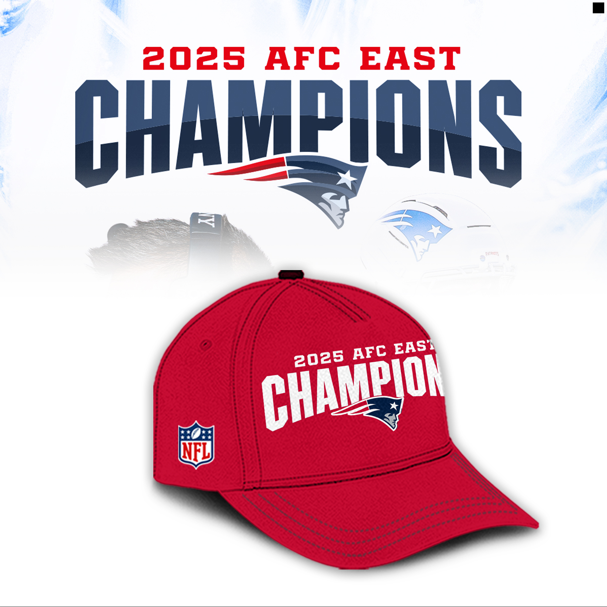 New England Patriots 2025 AFC East Division Champions Combo New England Patriots 2025 AFC East Division Champions Combo