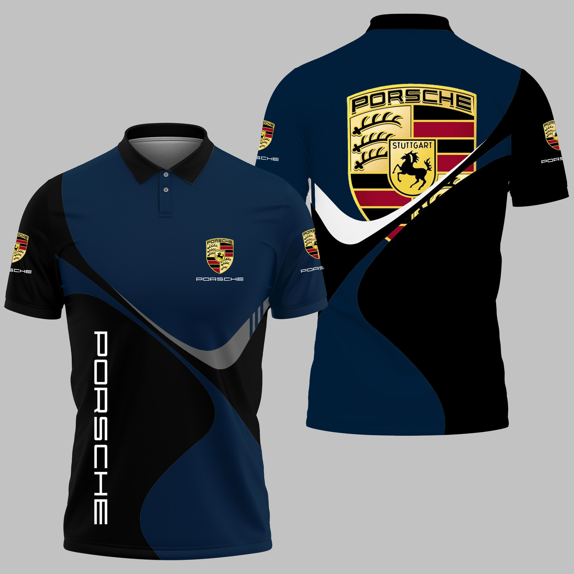 3D Printed PORSCHE Polo Shirt Ver 3