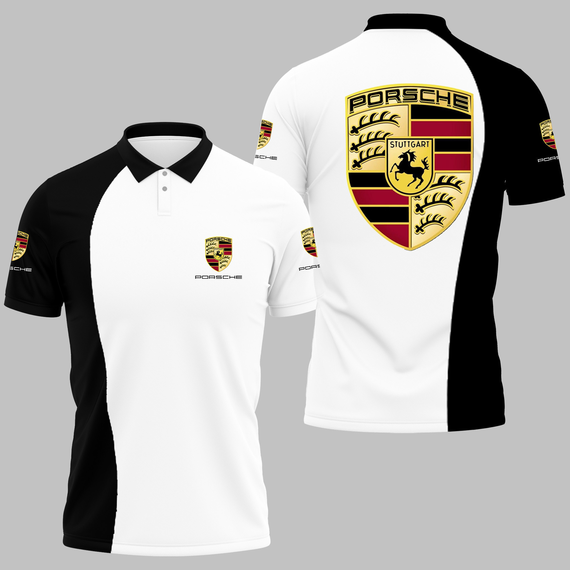 3D Printed PORSCHE Polo Shirt Ver 4
