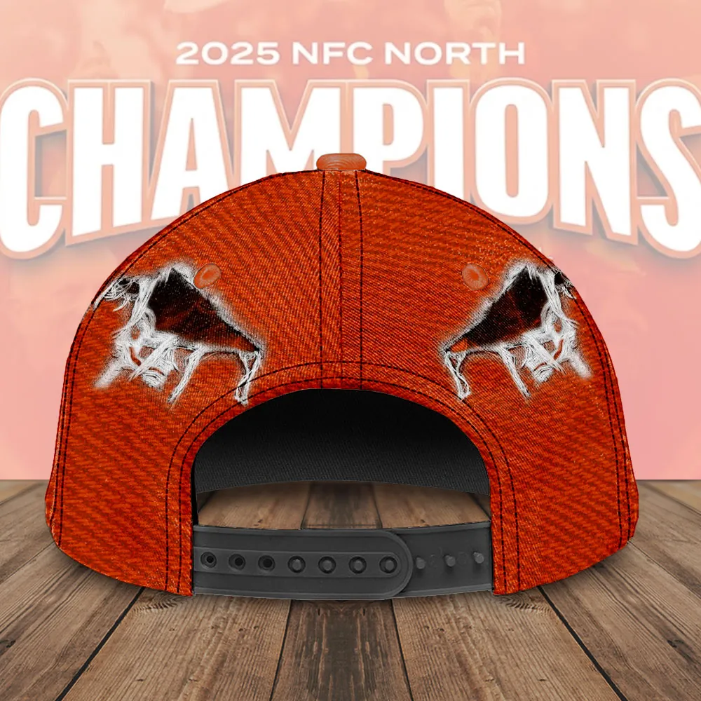 Chicago Bears 2025 NFC North Division Champions Cap Chicago Bears 2025 NFC North Division Champions Cap