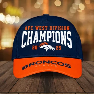 Denver Broncos 2025 AFC West Division Champions Cap