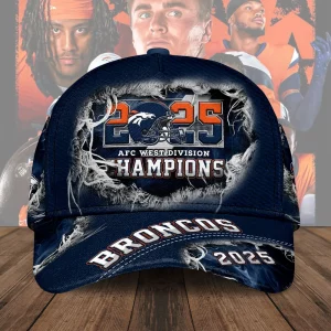 Denver Broncos 2025 AFC West Division Champions Cap