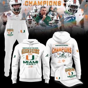 Miami Hurricanes College Football Playoff 2025 Cotton Bowl Champions Shirt