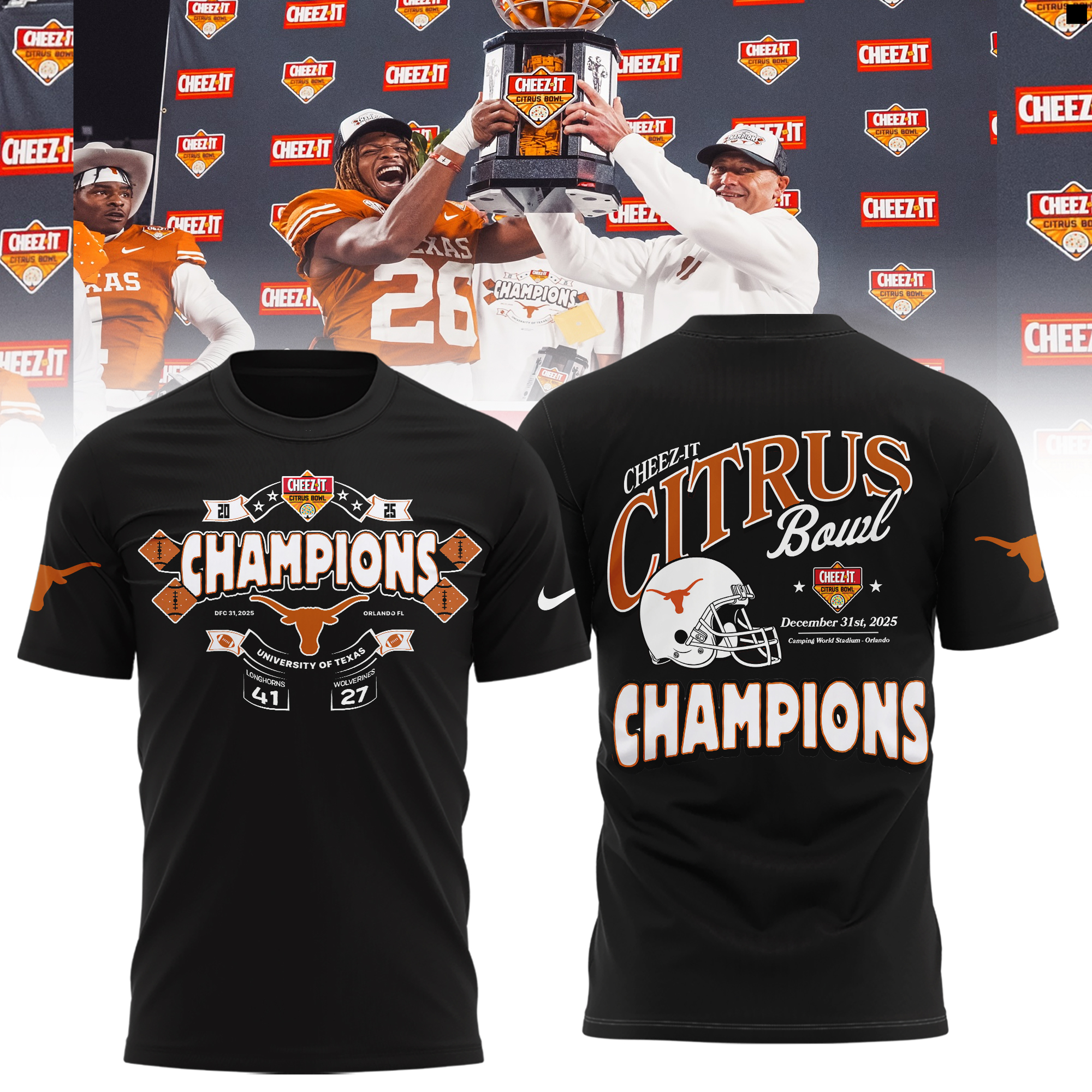 Texas Longhorns Cheez-It Citrus Bowl Champions Shirt Texas Longhorns Cheez-It Citrus Bowl Champions Shirt