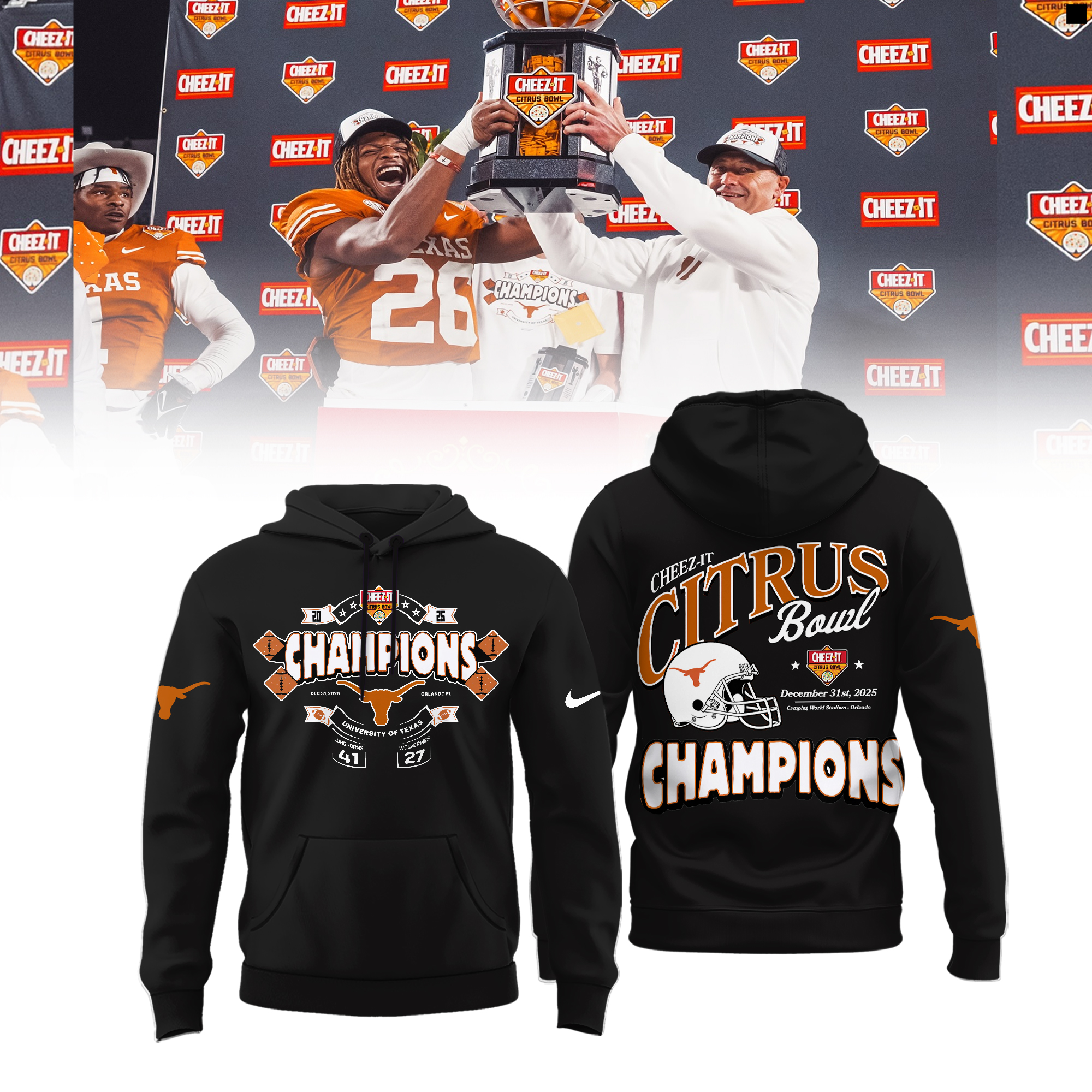 Texas Longhorns Cheez-It Citrus Bowl Champions Shirt Texas Longhorns Cheez-It Citrus Bowl Champions Shirt