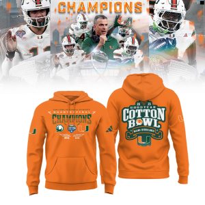 Miami Hurricanes College Football Playoff 2025 Cotton Bowl Champions Shirt