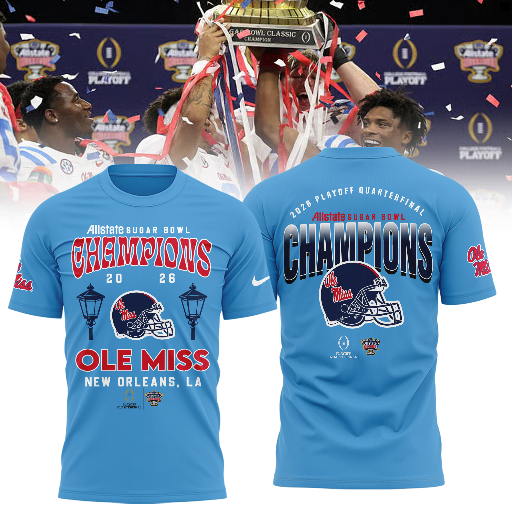 Ole Miss Rebels 2026 Sugar Bowl Champions Shirt Ole Miss Rebels 2026 Sugar Bowl Champions Shirt