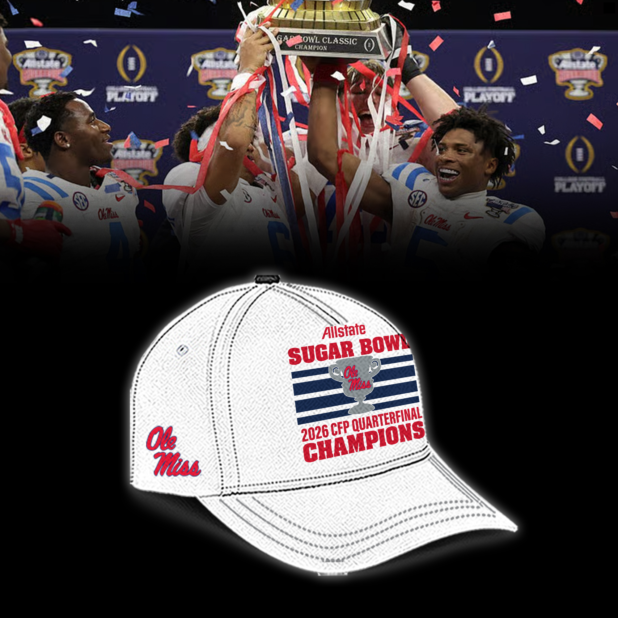 Ole Miss Rebels 2026 Sugar Bowl Champions Shirt Ole Miss Rebels 2026 Sugar Bowl Champions Shirt