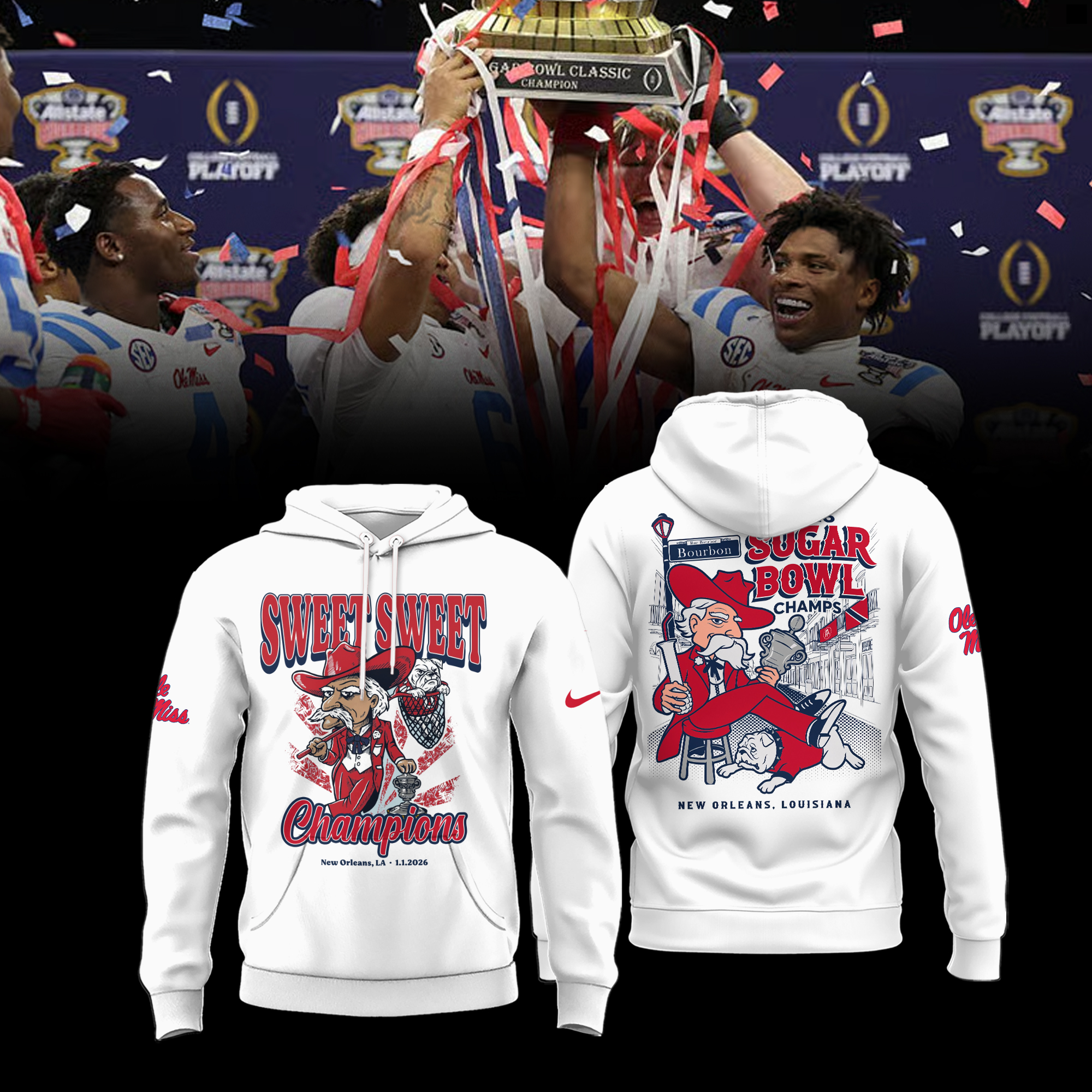 Ole Miss Rebels 2026 Sugar Bowl Champions Shirt Ole Miss Rebels 2026 Sugar Bowl Champions Shirt