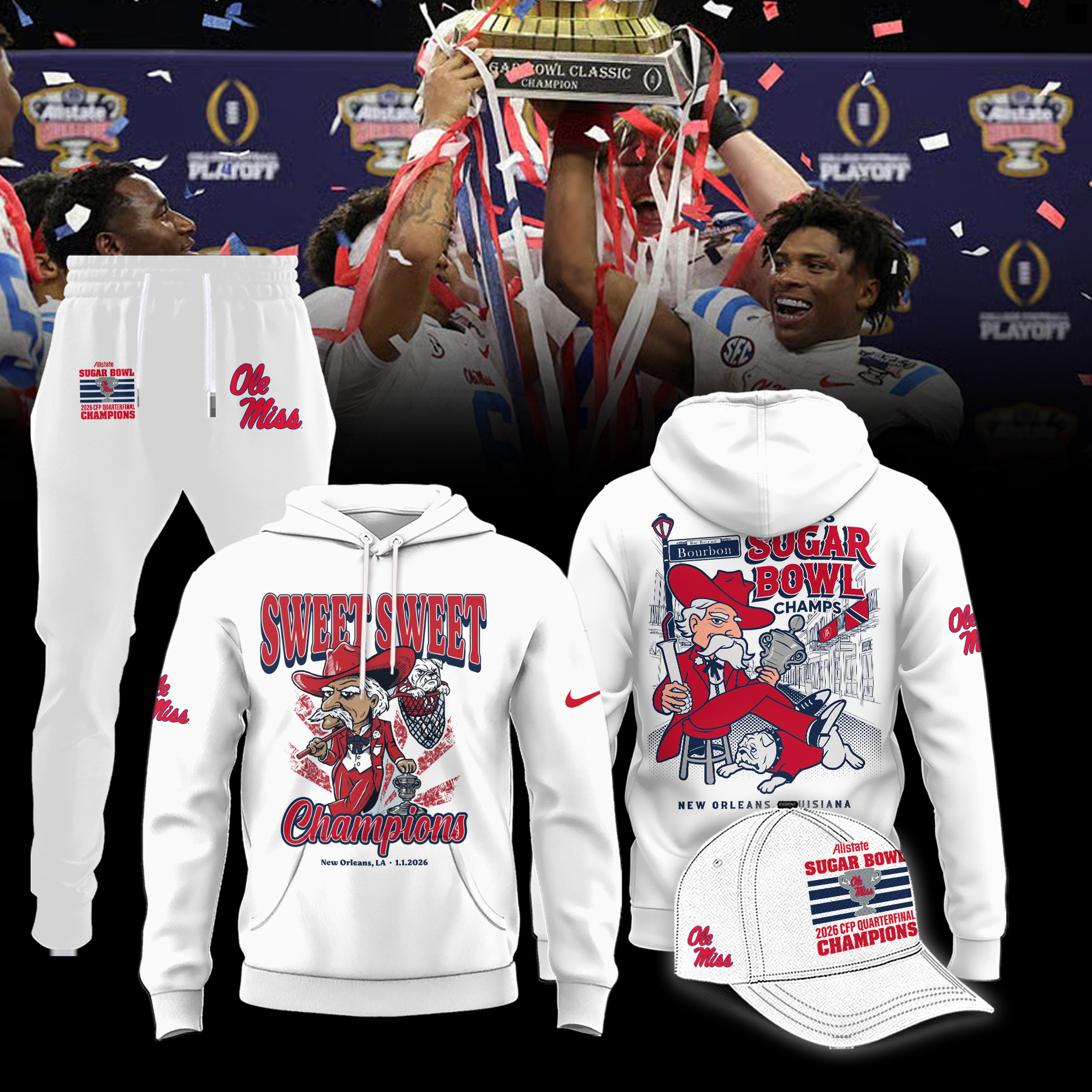 Ole Miss Rebels 2026 Sugar Bowl Champions Shirt Ole Miss Rebels 2026 Sugar Bowl Champions Shirt
