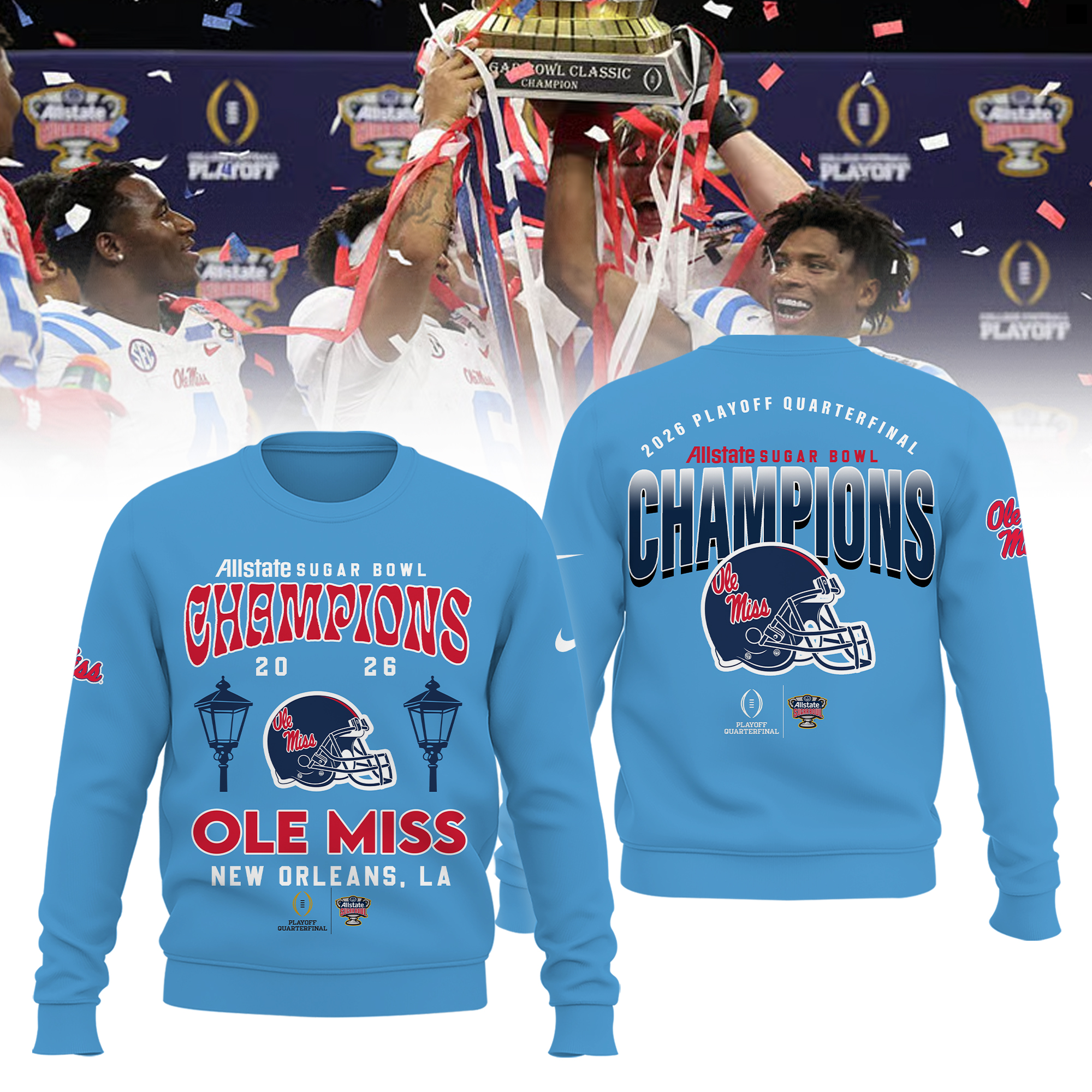 Ole Miss Rebels 2026 Sugar Bowl Champions Shirt Ole Miss Rebels 2026 Sugar Bowl Champions Shirt