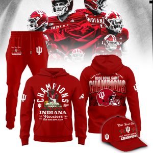 Indiana Hoosiers 2026 Rose Bowl Champions Cap Indiana Hoosiers 2026 Rose Bowl Champions Shirt
