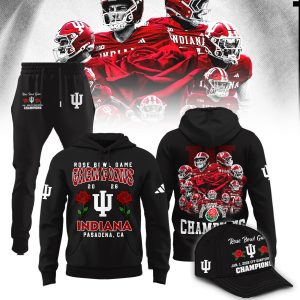 Indiana Hoosiers 2026 Rose Bowl Champions Cap Indiana Hoosiers 2026 Rose Bowl Champions Shirt