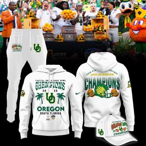 Oregon Ducks 2026 Orange Bowl Champions Shirt