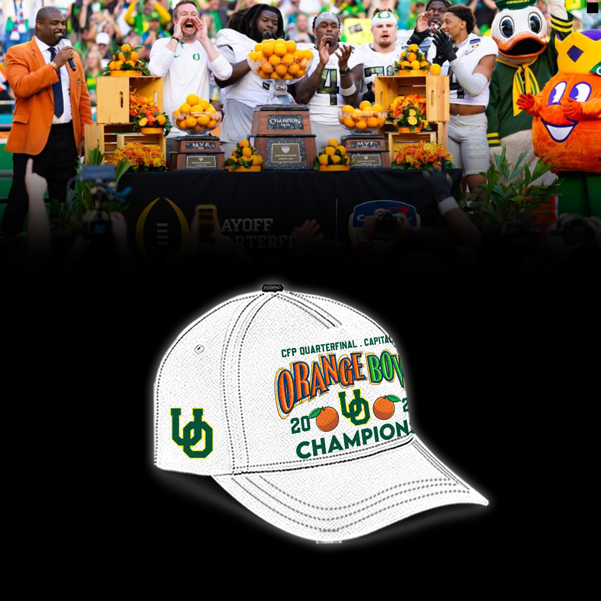 Oregon Ducks 2026 Orange Bowl Champions Shirt Oregon Ducks 2026 Orange Bowl Champions Shirt