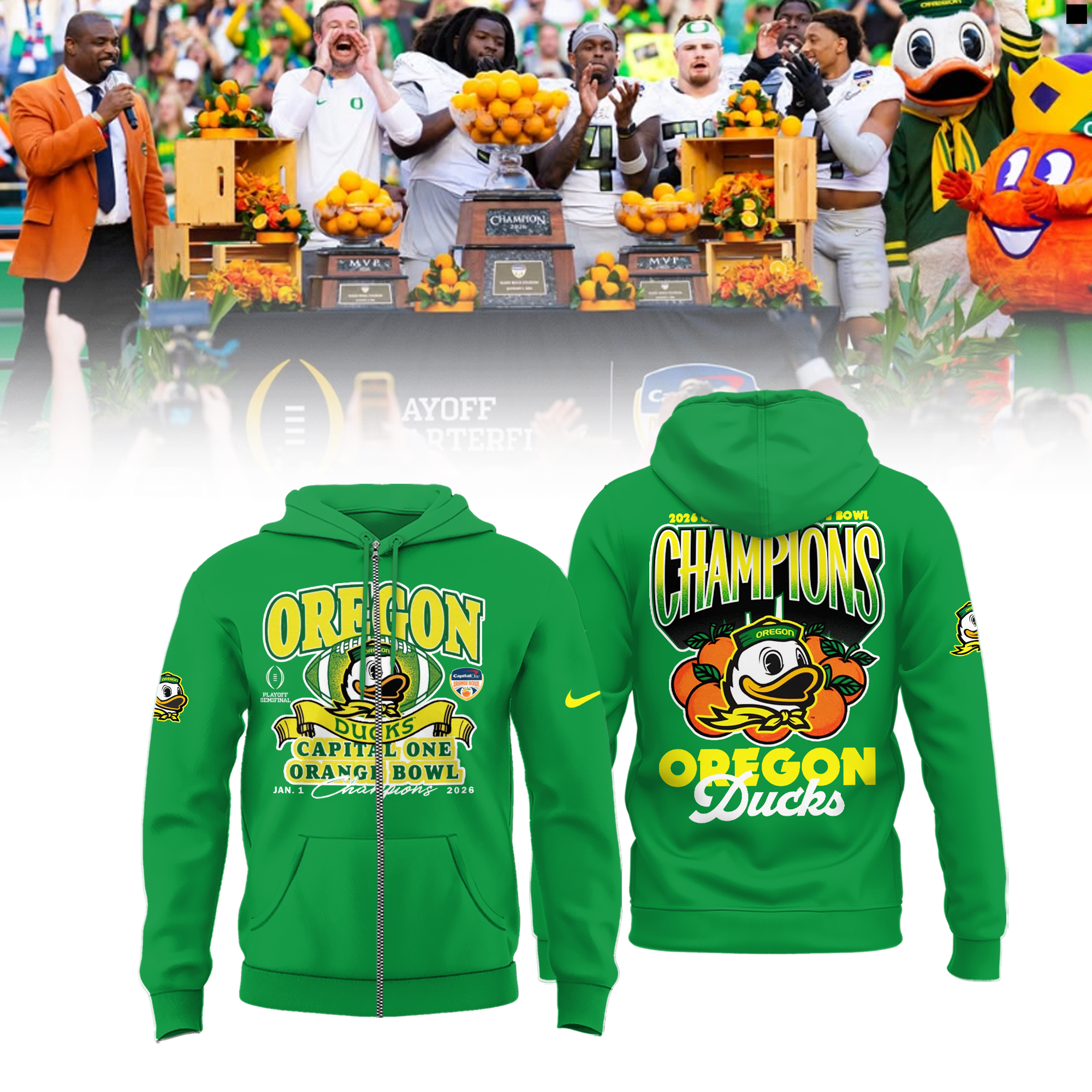 Oregon Ducks 2026 Orange Bowl Champions Shirt Oregon Ducks 2026 Orange Bowl Champions Shirt