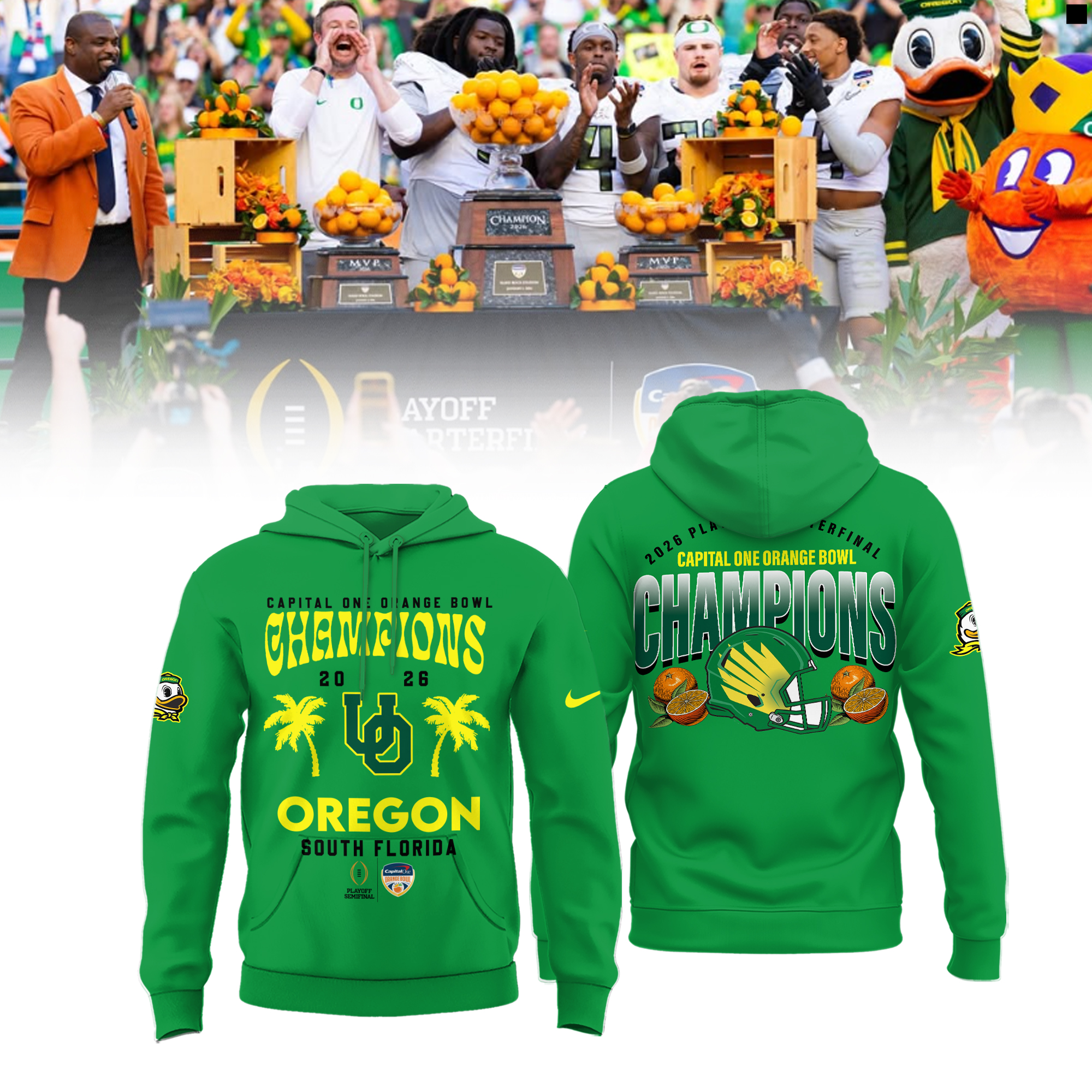 Oregon Ducks 2026 Orange Bowl Champions Shirt Oregon Ducks 2026 Orange Bowl Champions Shirt