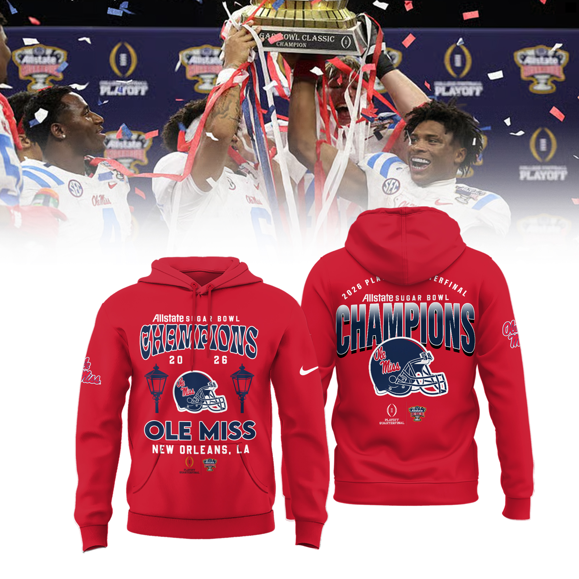 Ole Miss Rebels 2026 Sugar Bowl Champions Shirt Ole Miss Rebels 2026 Sugar Bowl Champions Shirt