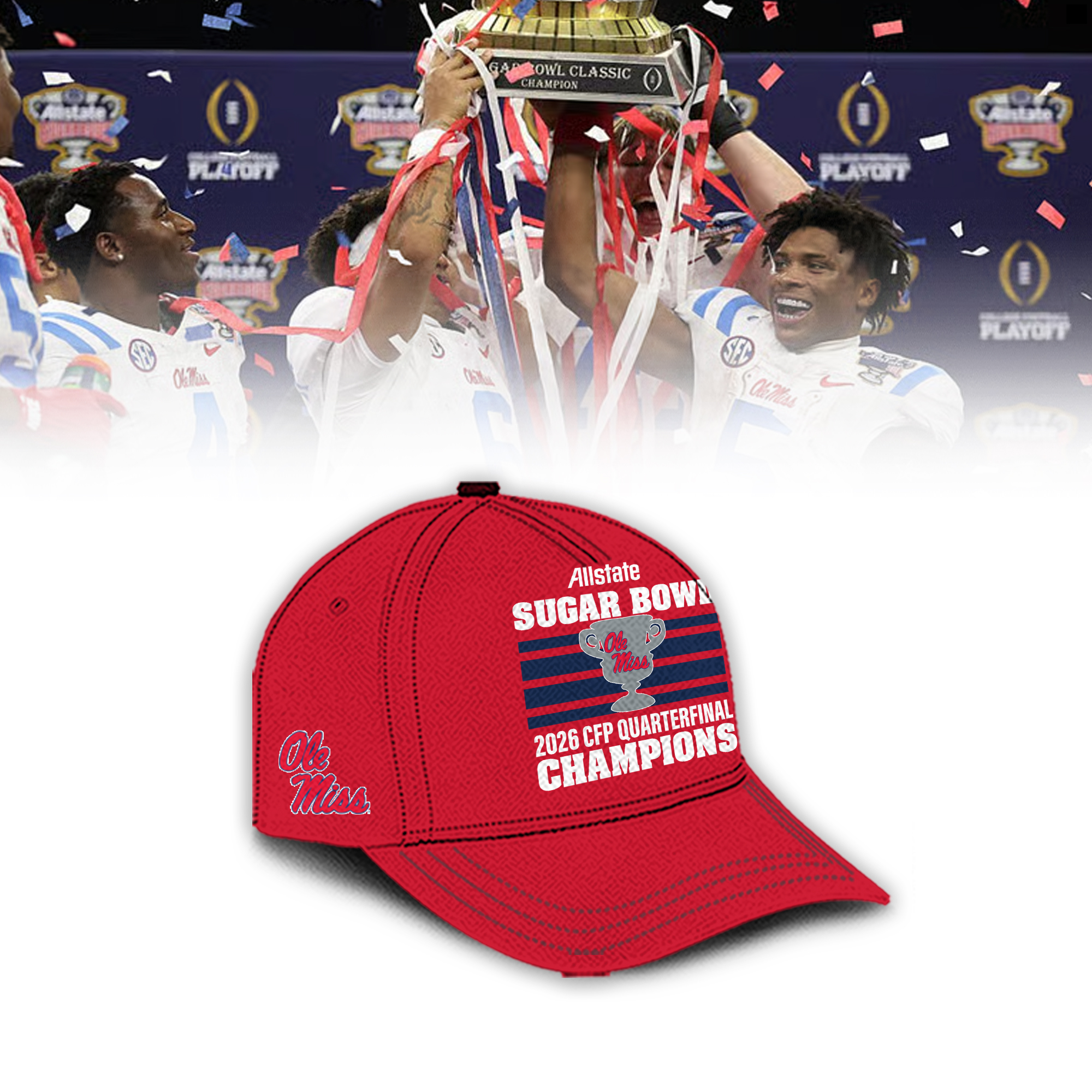 Ole Miss Rebels 2026 Sugar Bowl Champions Shirt Ole Miss Rebels 2026 Sugar Bowl Champions Shirt