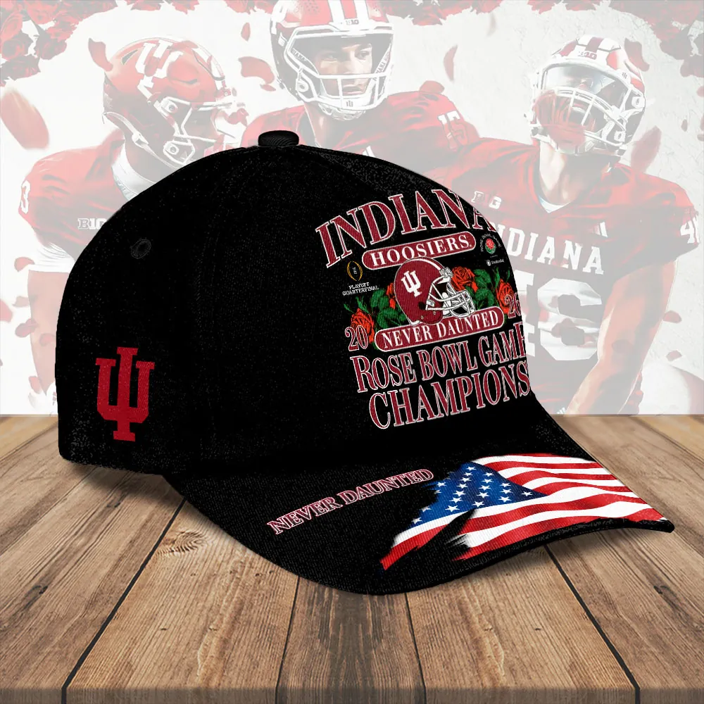 Indiana Hoosiers 2026 Rose Bowl Champions Cap Indiana Hoosiers 2026 Rose Bowl Champions Cap