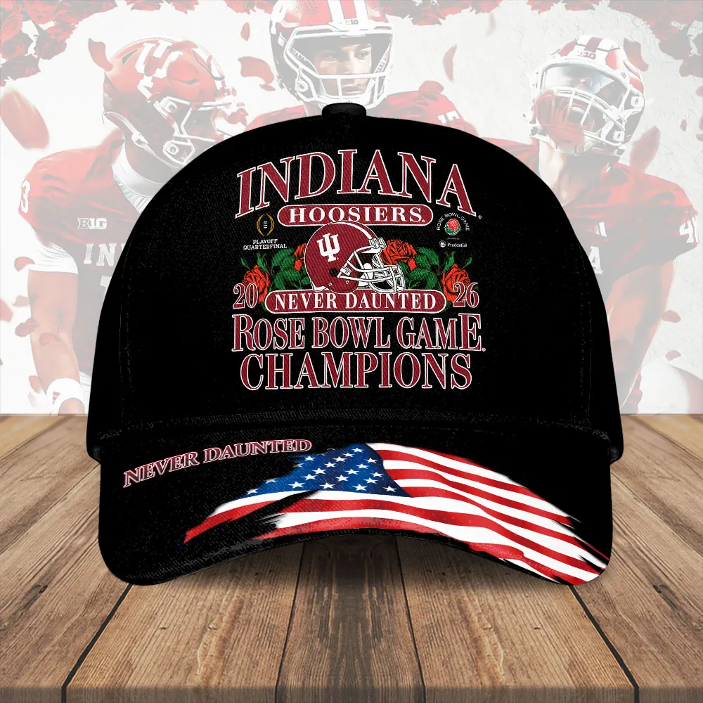 Indiana Hoosiers 2026 Rose Bowl Champions Cap Indiana Hoosiers 2026 Rose Bowl Champions Cap