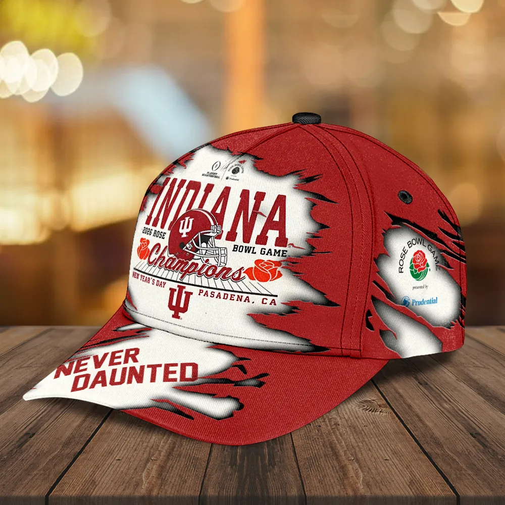 Indiana Hoosiers 2026 Rose Bowl Champions Cap Indiana Hoosiers 2026 Rose Bowl Champions Cap