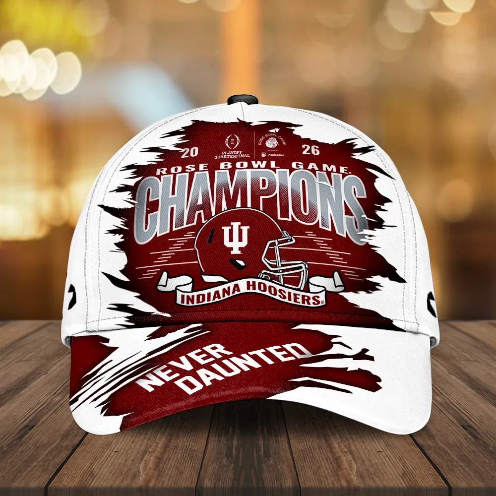 Indiana Hoosiers 2026 Rose Bowl Champions Cap Indiana Hoosiers 2026 Rose Bowl Champions Cap
