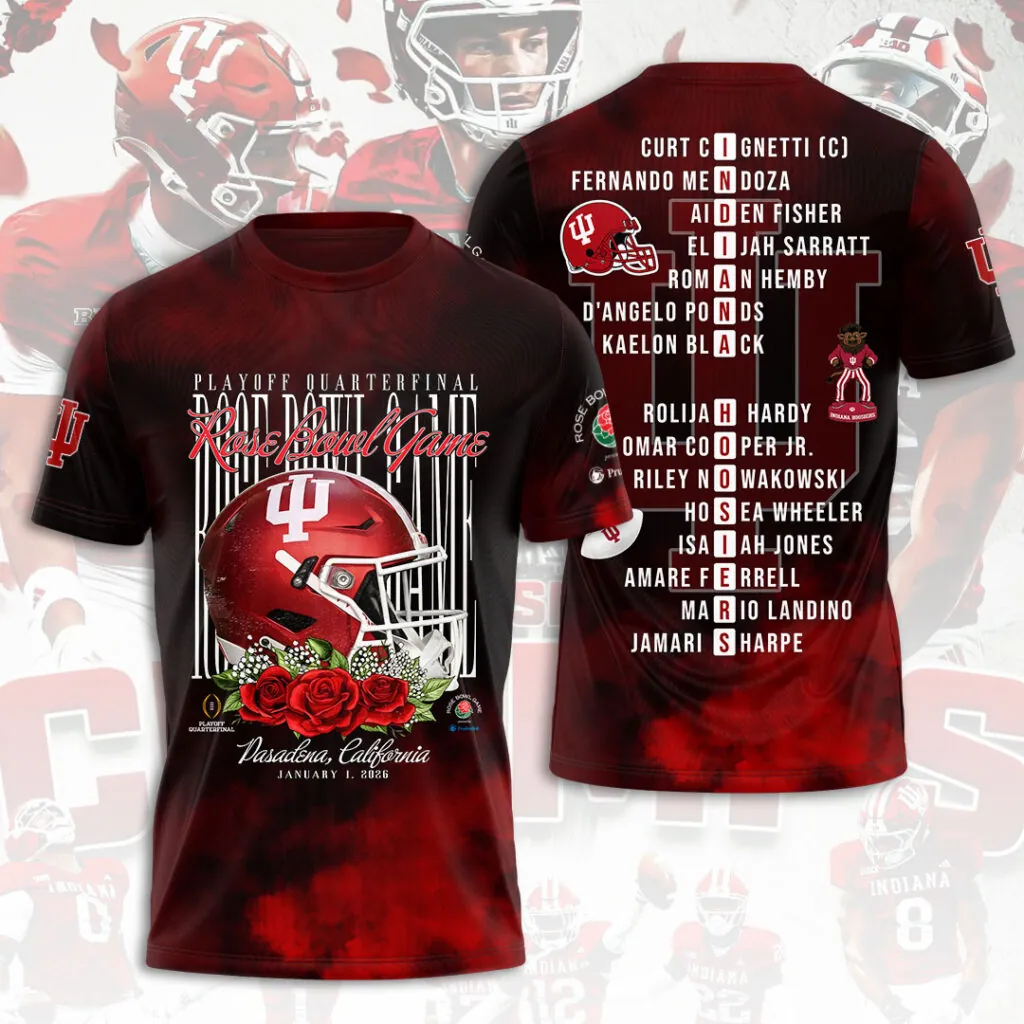 Indiana Hoosiers 2026 Rose Bowl Champions Shirt Indiana Hoosiers 2026 Rose Bowl Champions Shirt