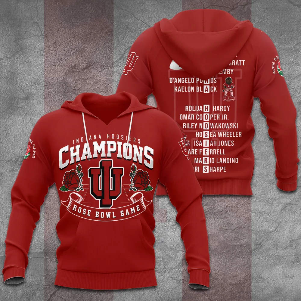 Indiana Hoosiers 2026 Rose Bowl Champions Shirt Indiana Hoosiers 2026 Rose Bowl Champions Shirt