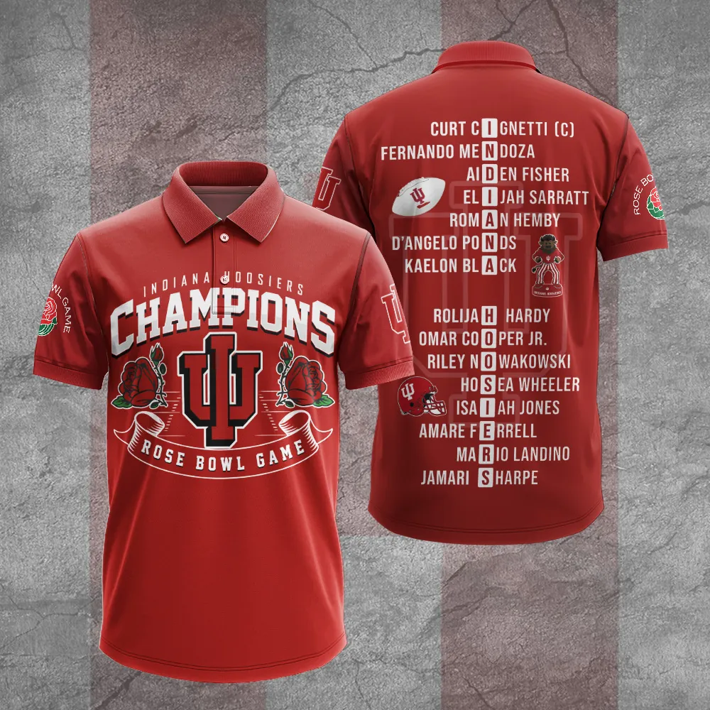 Indiana Hoosiers 2026 Rose Bowl Champions Shirt Indiana Hoosiers 2026 Rose Bowl Champions Shirt
