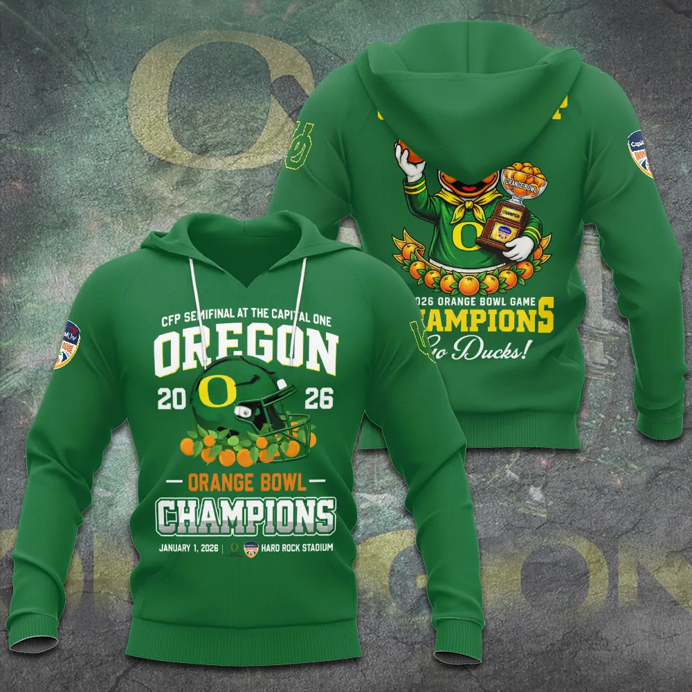 Oregon Ducks 2026 Orange Bowl Champions Shirt Oregon Ducks 2026 Orange Bowl Champions Shirt