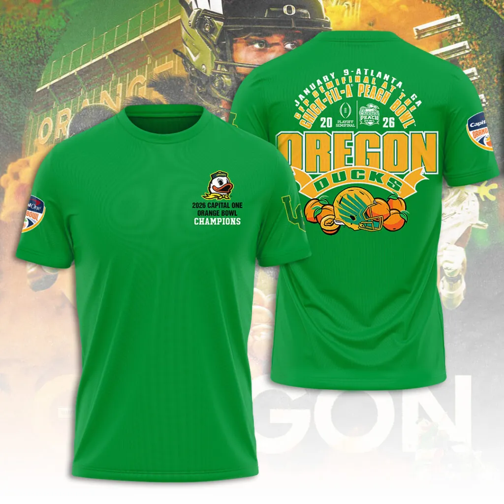 Oregon Ducks 2026 Orange Bowl Champions Shirt Oregon Ducks 2026 Orange Bowl Champions Shirt